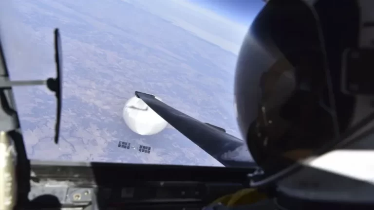Pentagon releases U-2 photo of Chinese spy balloon in flight before it was shot down