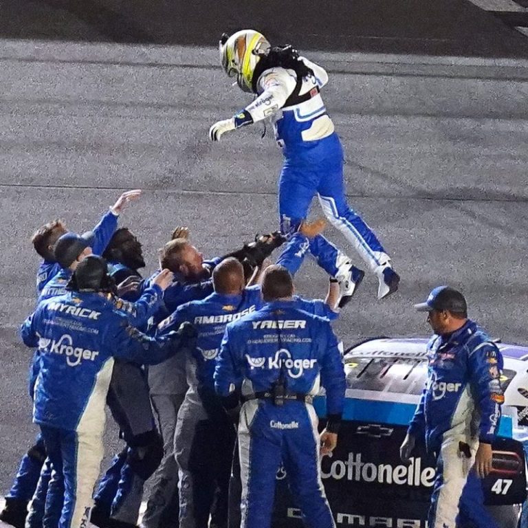 Stenhouse, race team celebrate ‘perfect ending’ with Daytona 500 win