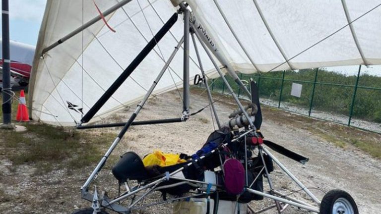 Cuban migrants fly hang glider into Florida airport only to be arrested after safe landing