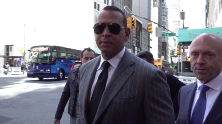 A-Rod spotted near Trump Tower as crowds await Trump’s arrival for Tuesday arraignment