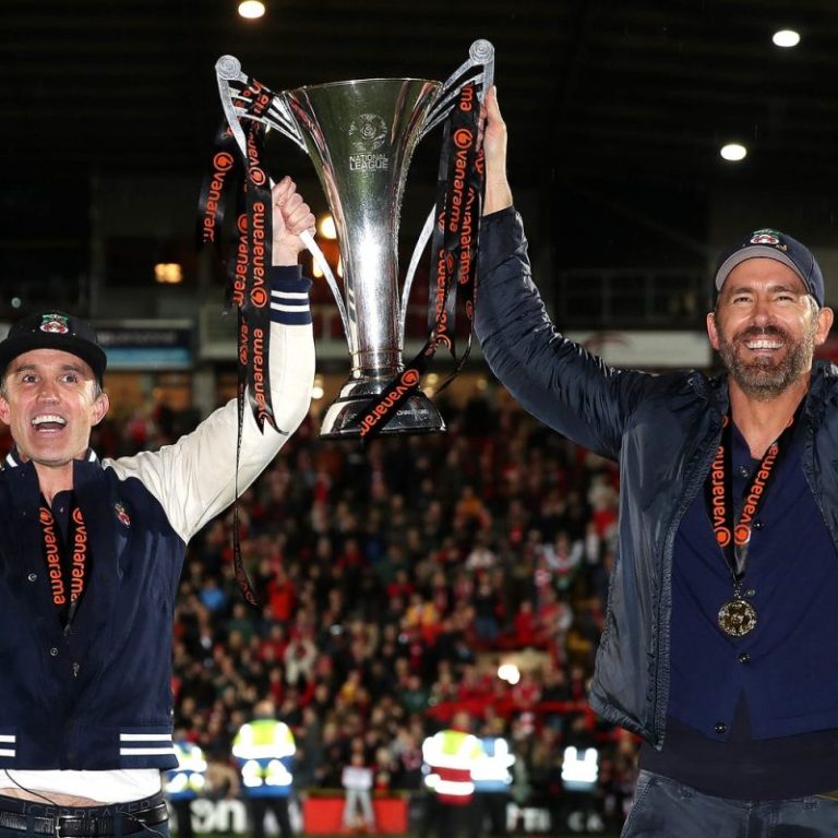 Soccer club owned by famous actors wins league, earns promotion