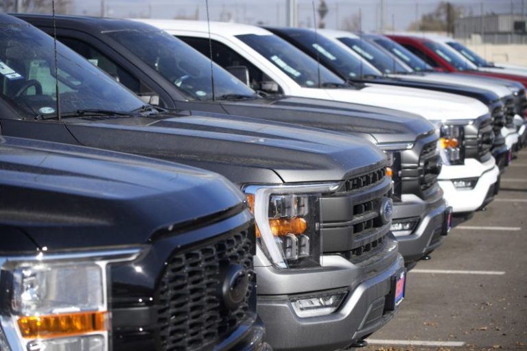 Ford is recalling 870,000 F-150 pickups due to potentially faulty parking brakes