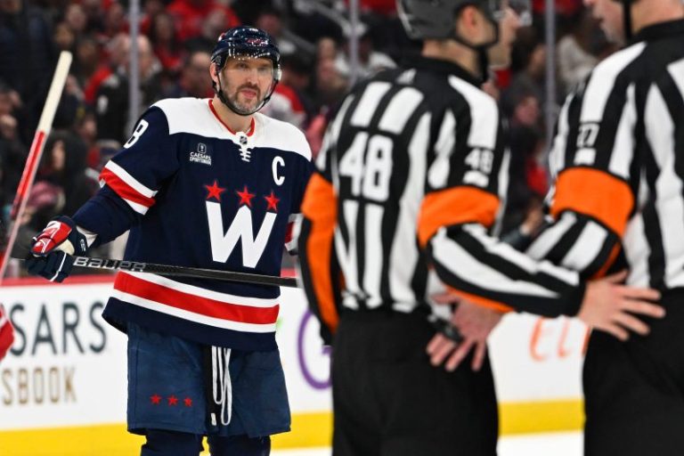 Ovechkin scores in Gretzky record chase, but another goal is wiped out