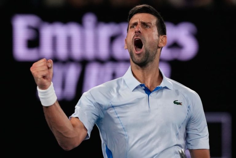 Djokovic fends off first-timer to advance at Australian Open
