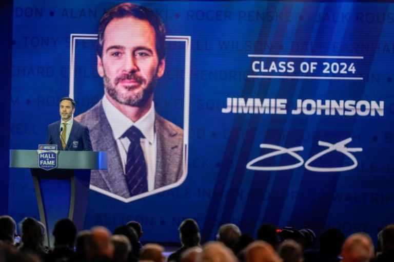 Jimmie Johnson and his crew chief enter NASCAR Hall of Fame together