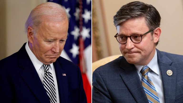 Johnson rips Biden’s threat to veto $17B Israel aid bill as ‘act of betrayal’