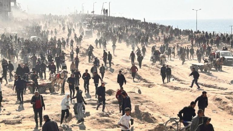 Stampede, gunfire at Gaza humanitarian aid delivery kills over 100, reports say
