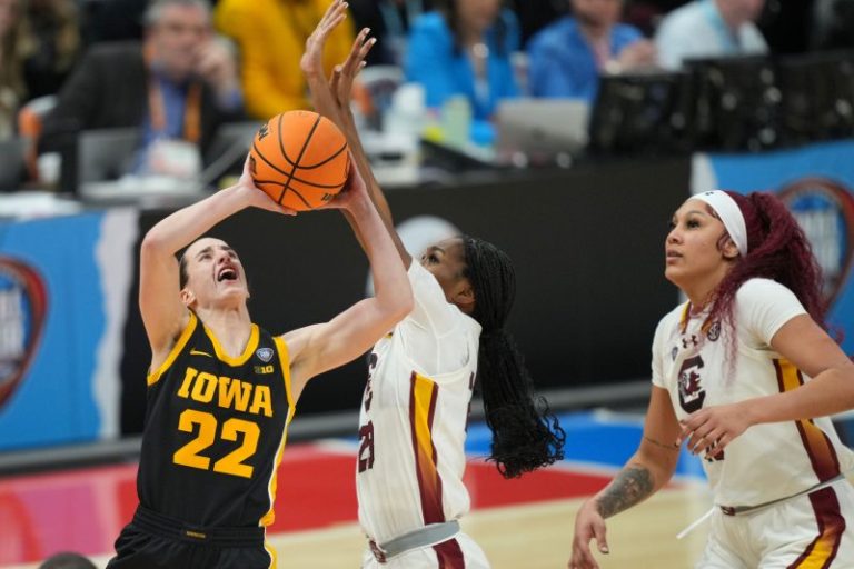 Iowa-South Carolina game smashes TV ratings record for women’s hoops