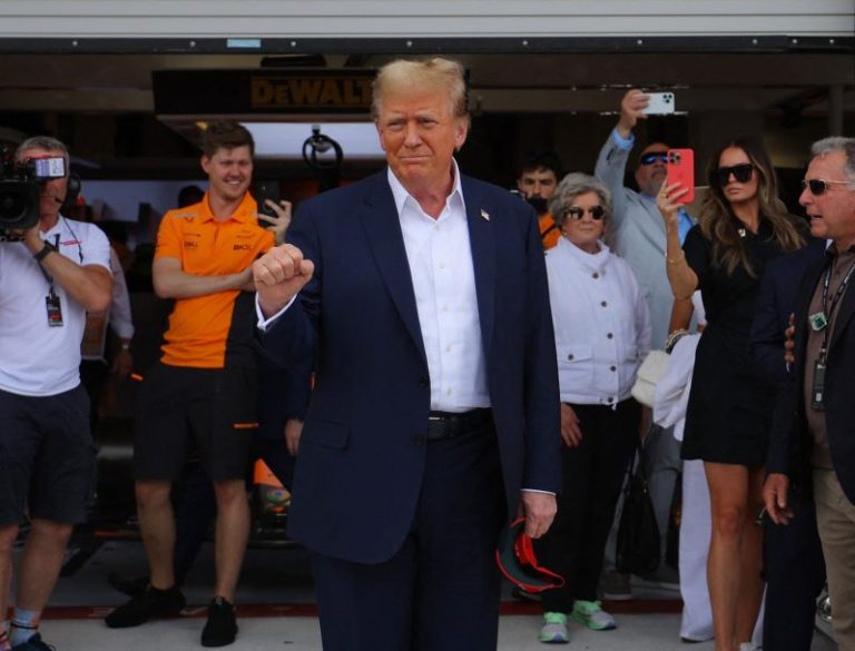 Former President Trump attends F1’s Miami Grand Prix