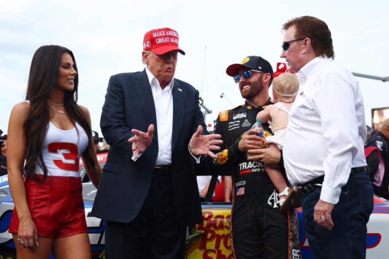 Former President Trump attends Coca-Cola 600 race