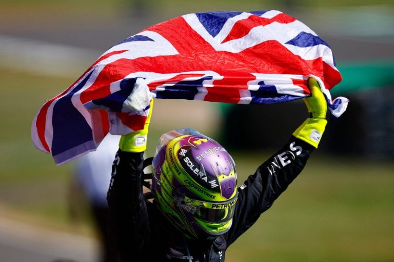 Tearful Hamilton ends long wait with record ninth British GP win