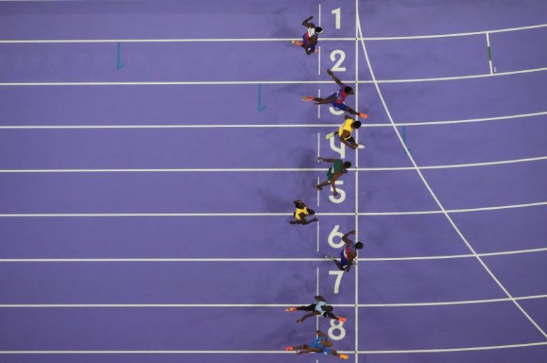 NBC broadcaster botches call during 100-meter dash final