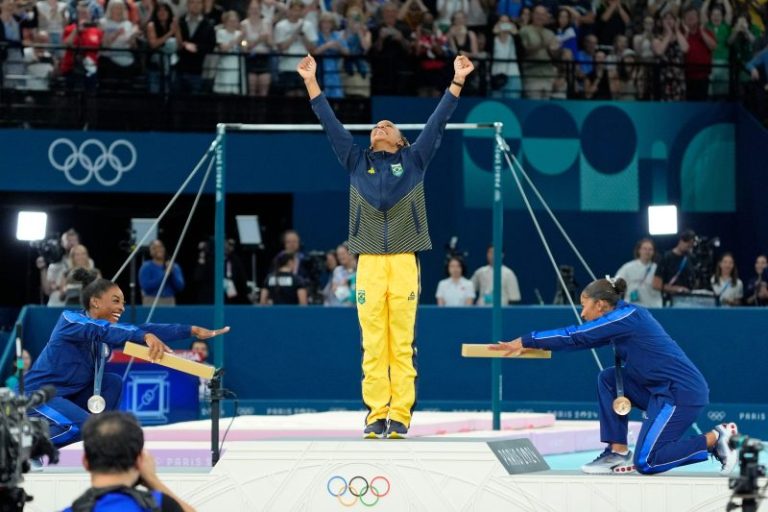 Why Simone Biles, Jordan Chiles bowed down to Brazil’s Rebeca Andrade