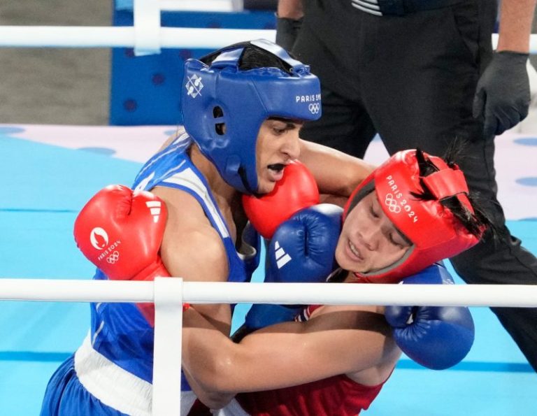 Algerian boxer Imane Khelif has shot at Olympic gold