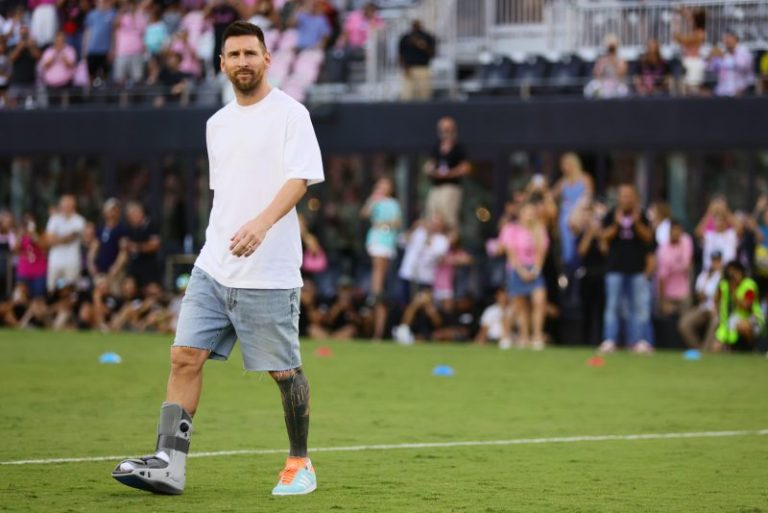 Messi’s ankle ‘getting better’ but Inter Miami star remains sidelined