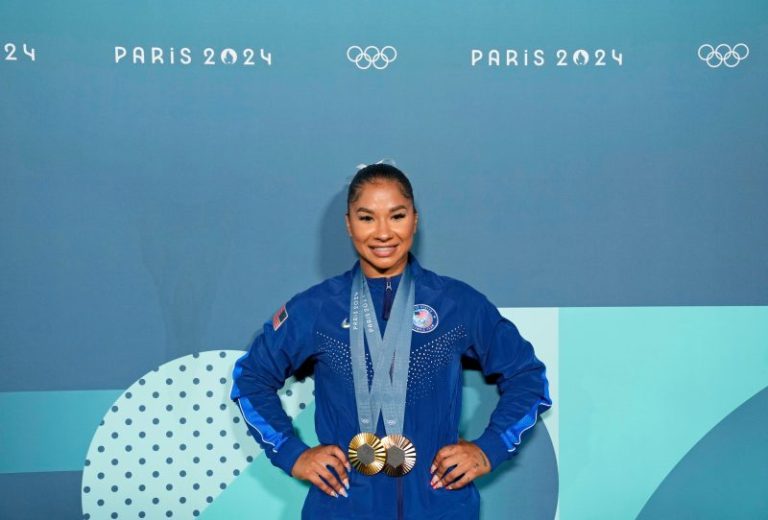 Jordan Chiles bumped off podium after initial score reinstated