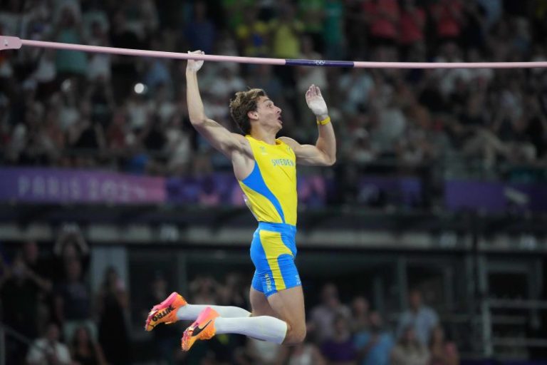 Watch: Duplantis breaks pole vault record again, has priceless reaction