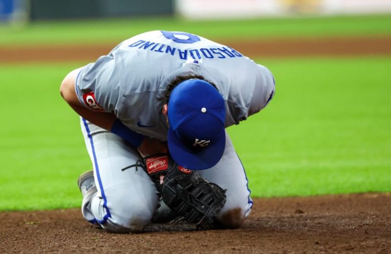 Royals lose slugger for stretch run after injury on bizarre play