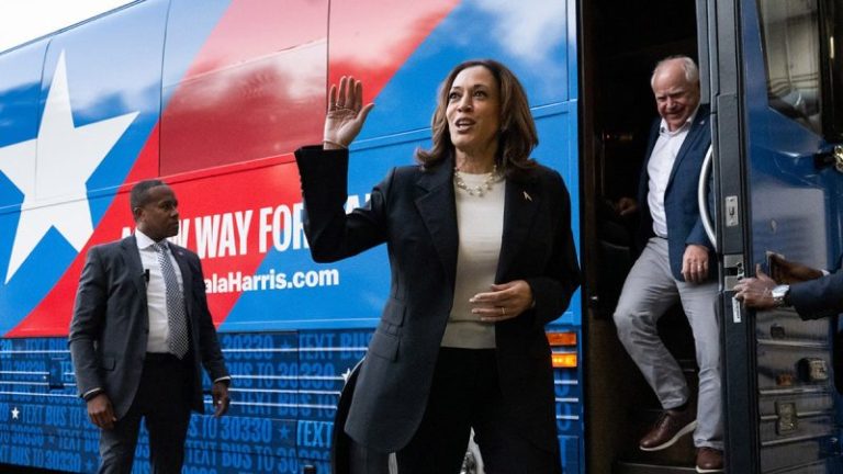 Harris maintains lead nationwide, slim margins in battleground states, according to multiple polls