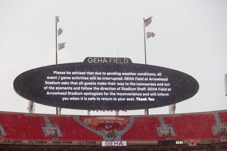 Ravens vs. Chiefs opener delayed due to lightning