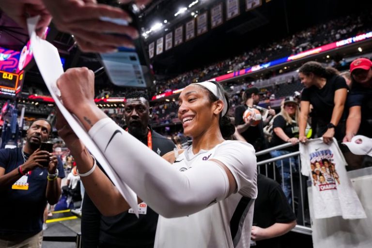 Las Vegas Aces star makes more WNBA history with 1,000-point season