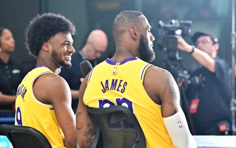 LeBron, Bronny at Lakers media day: ‘Trying to take it all in’