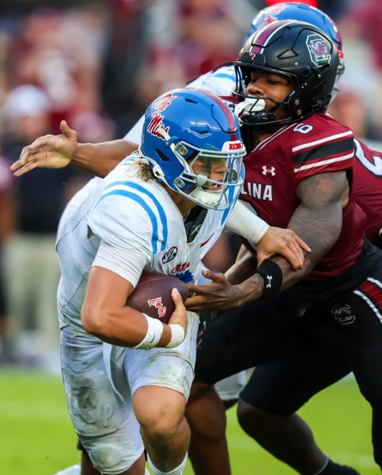 Ole Miss QB responds to South Carolina player’s gun celebration