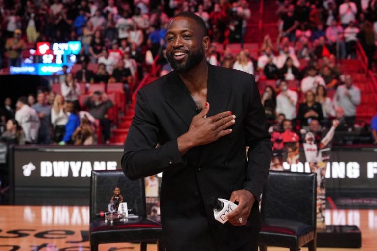 Miami Heat honors 3-time NBA champion Dwyane Wade with statue at arena