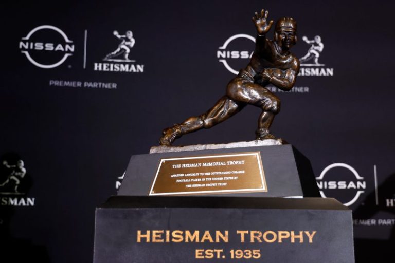 How heavy is college football’s Heisman Trophy?