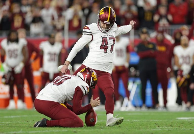 Watch: Commanders kicker Zane Gonzalez’s doink for the divisional round