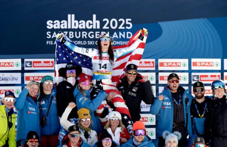 American wins super-G bronze at her first world championships