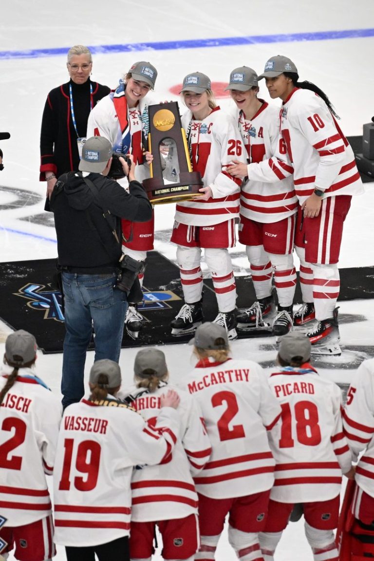 Wisconsin wins eighth women’s hockey national title after OT thriller