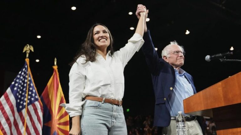 Bernie Sanders, AOC, take aim at Trump and Musk, as well as Democrats, at western rallies