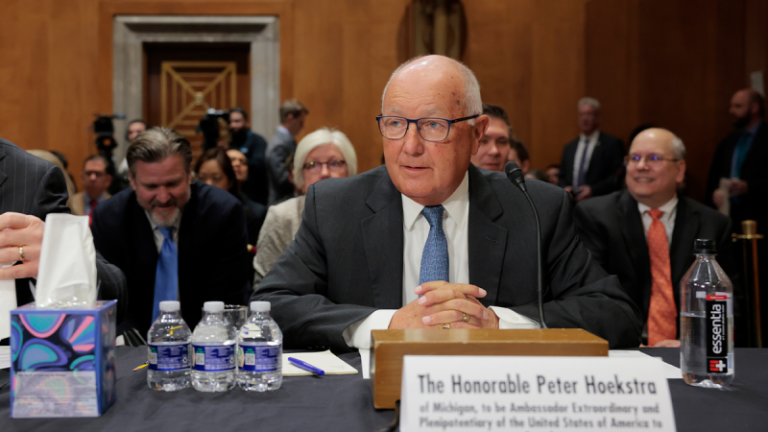Senate approves Peter Hoekstra as next US ambassador to Canada