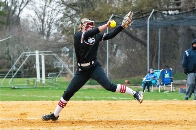 She can’t see home plate, but this softball pitcher flat out dominates