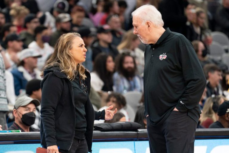 Becky Hammon praises mentor Gregg Popovich, says she’s ‘happy’ in WNBA