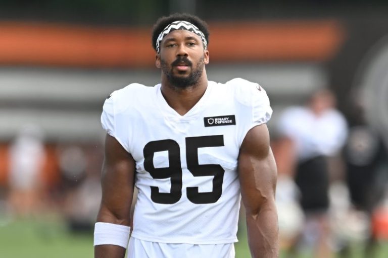 Myles Garrett cited for speeding following Browns preseason game