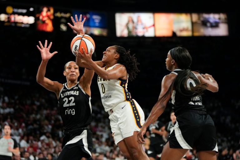 Kelsey Mitchell pours in 34 to lead Fever past Aces in WNBA semis