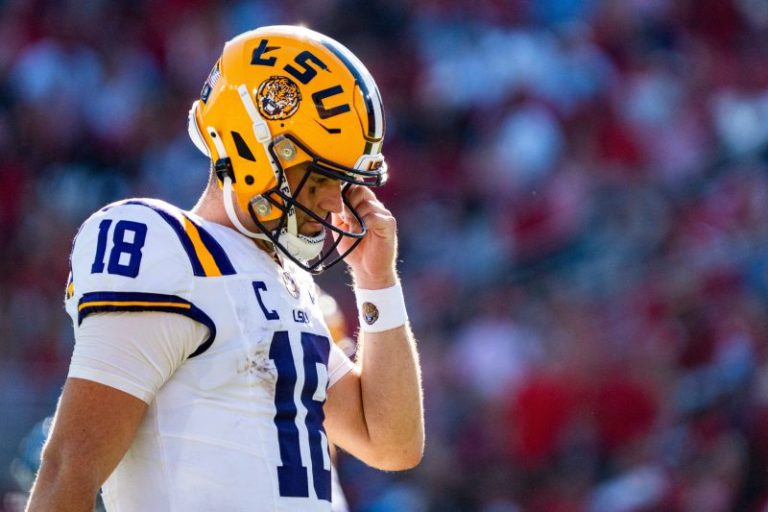LSU star refuses to say if he’s hurt. Brian Kelly insists he’s not