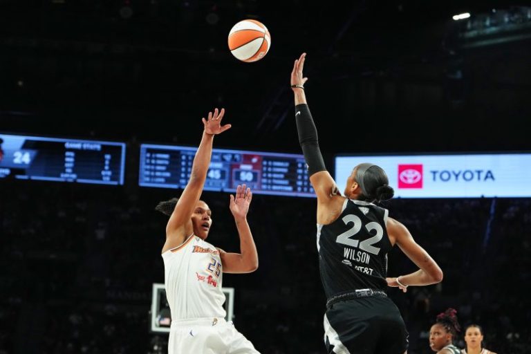 Dana Evans helps Aces hold off Mercury in Game 1 of WNBA Finals