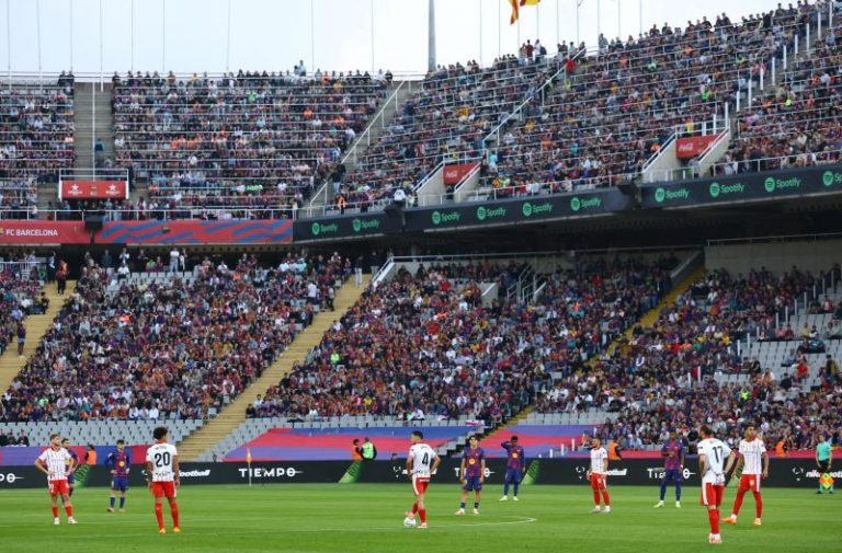 La Liga players delay match starts to protest contest moved to US