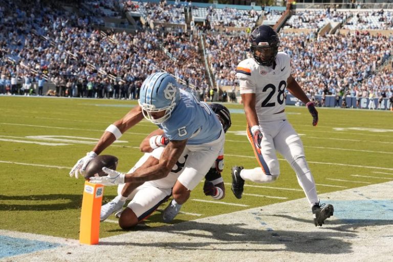 North Carolina falls inches short of overtime upset of Virginia