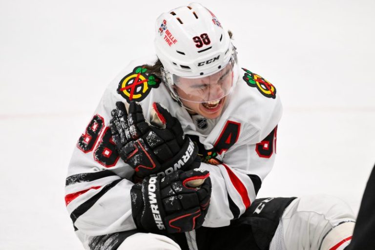 Blackhawks star injured in final seconds in ‘freak accident’