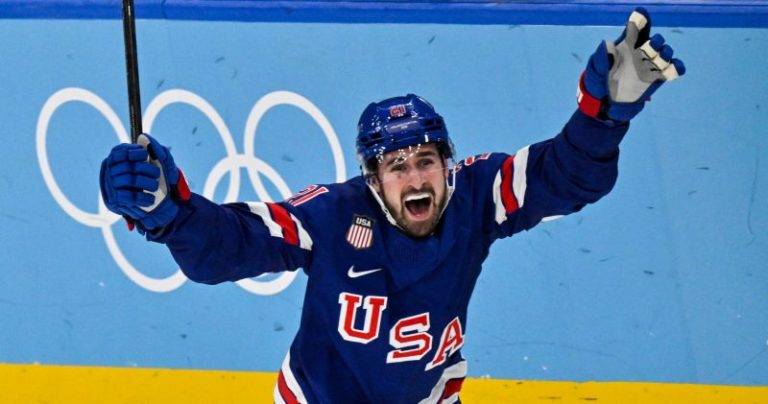USA men’s hockey pulls through in emotional overtime win at Olympics